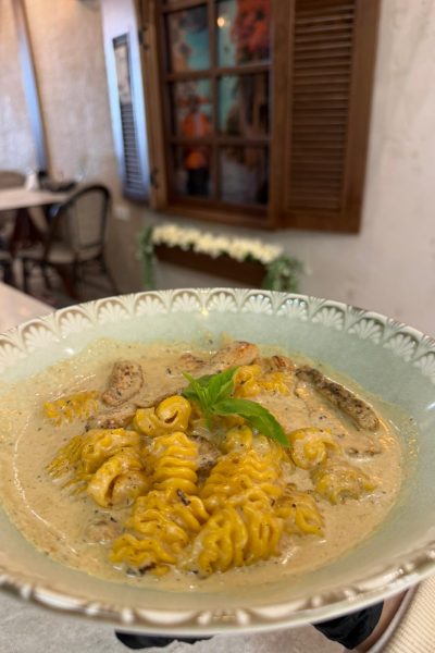 פסטה ברוטב שמנת פטריות במעלות